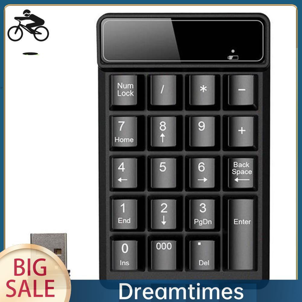 Bàn Phím Số 19 Phím Không Dây usb mini 2.4g dreamtimes1.vn Chống Nước