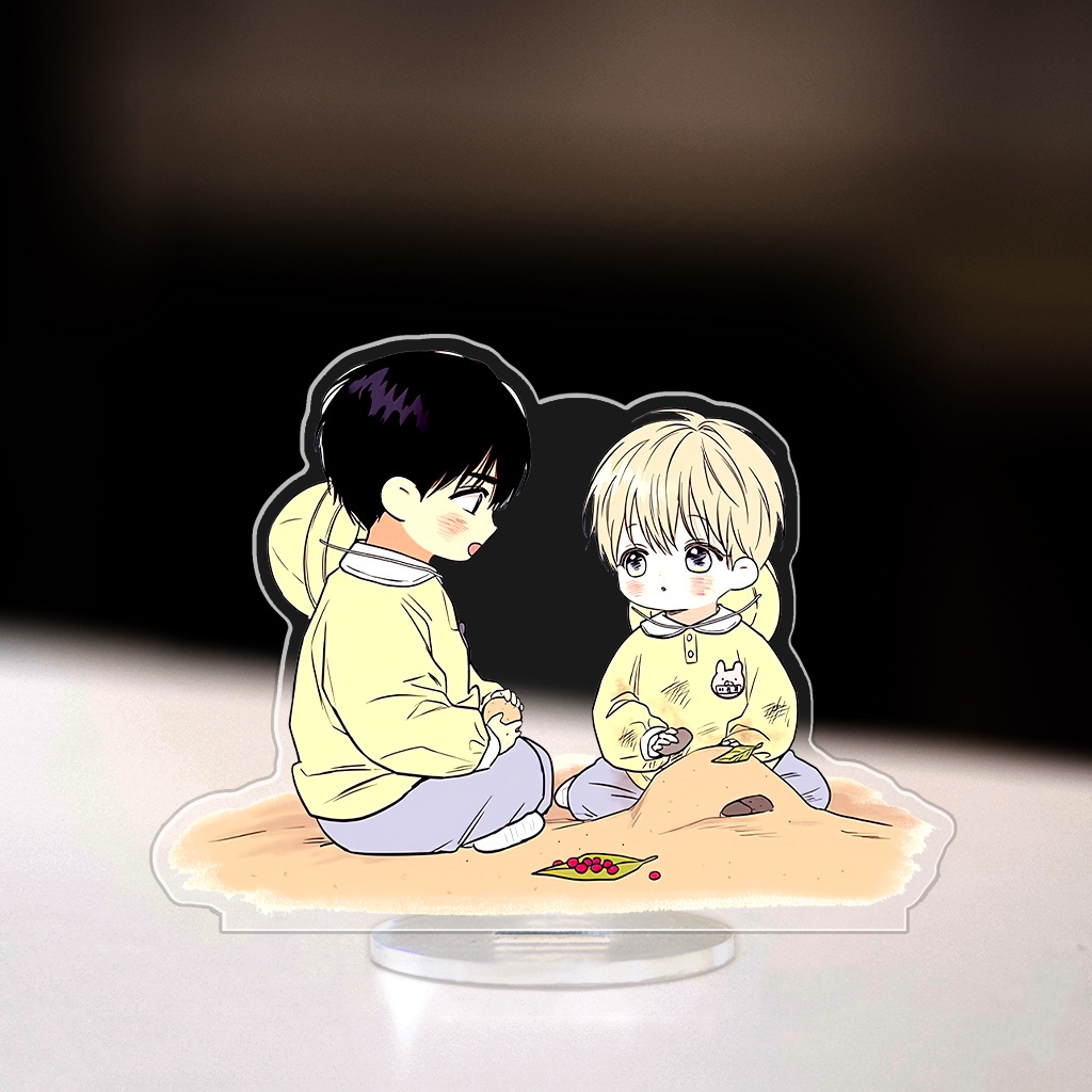 Mô hình standee No Love Zone Han Jihuyk Lee Eun Gyeom Yoonji chibi ngoại truyện cute dễ thương cao 8cm