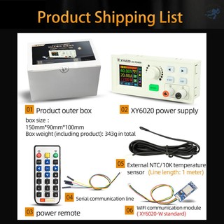 XY6020 Numerical Control Adjustable DC-DC Voltage Step Down Power Supply Module Constant Voltage and Constant Current Buck Converter Voltmeter 20A 1200W