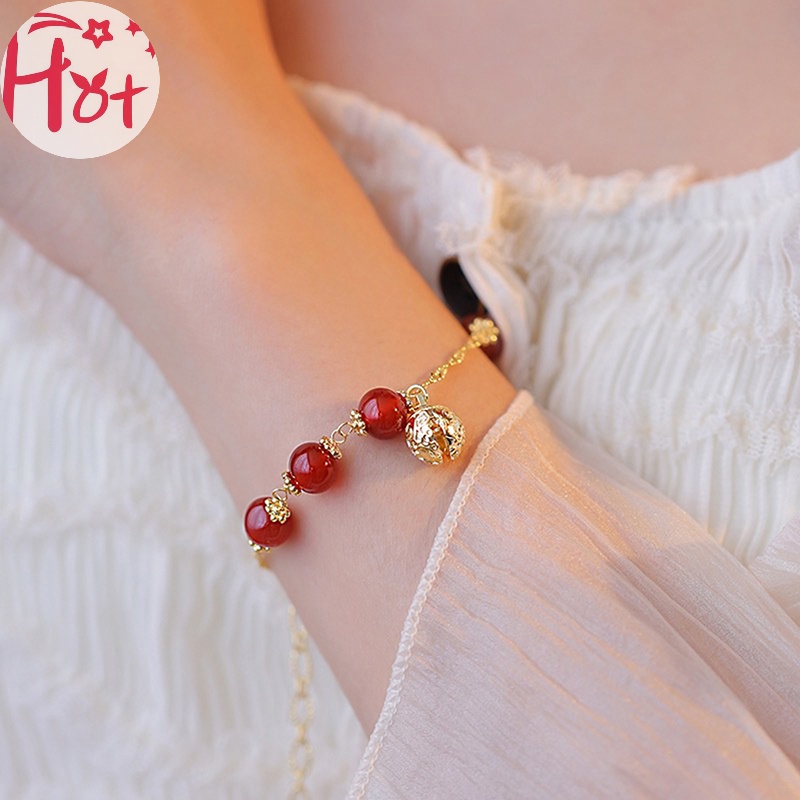 Jr Vòng Tay Chuỗi Hạt Trang Trí Chuông May Mắn Phong Cách vintage Thanh Lịch Dành Cho Nữ vn