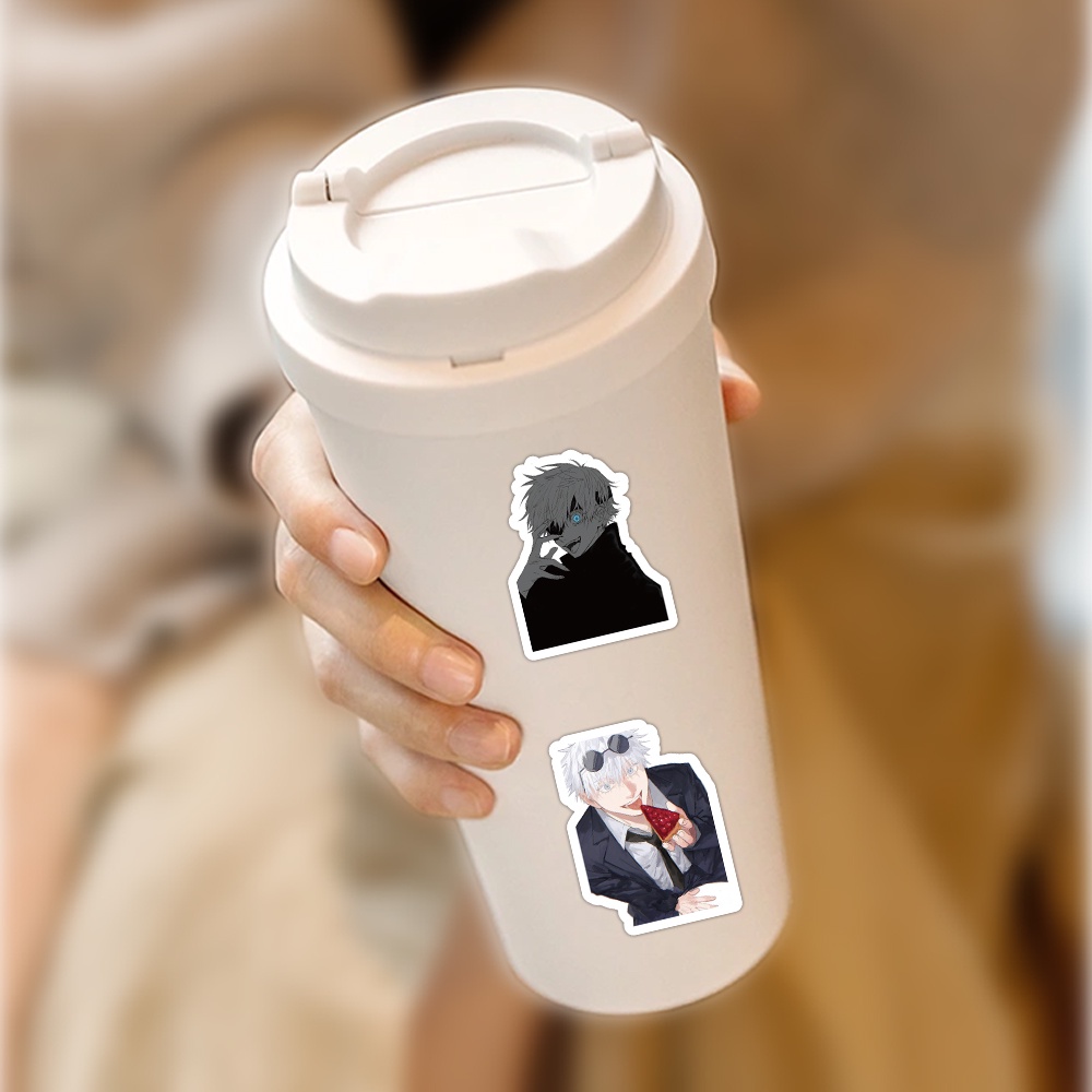 100 Miếng Dán anime jujutsu kaisen satoru gojo Cho Nón Bảo Hiểm Xe Đạp