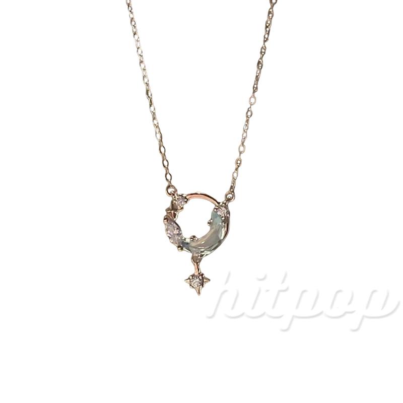 Vòng cổ Mặt Trăng Sao Đính Đá Pha Lê Thời Trang Cho Nữ