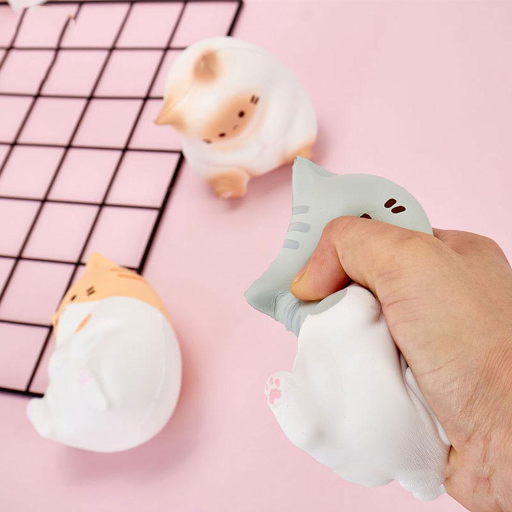 Dễ Thương Đồ Chơi Xốp Squishy Giảm Stress Hình Mèo Con Xinh Xắn Cho Bé x0p7