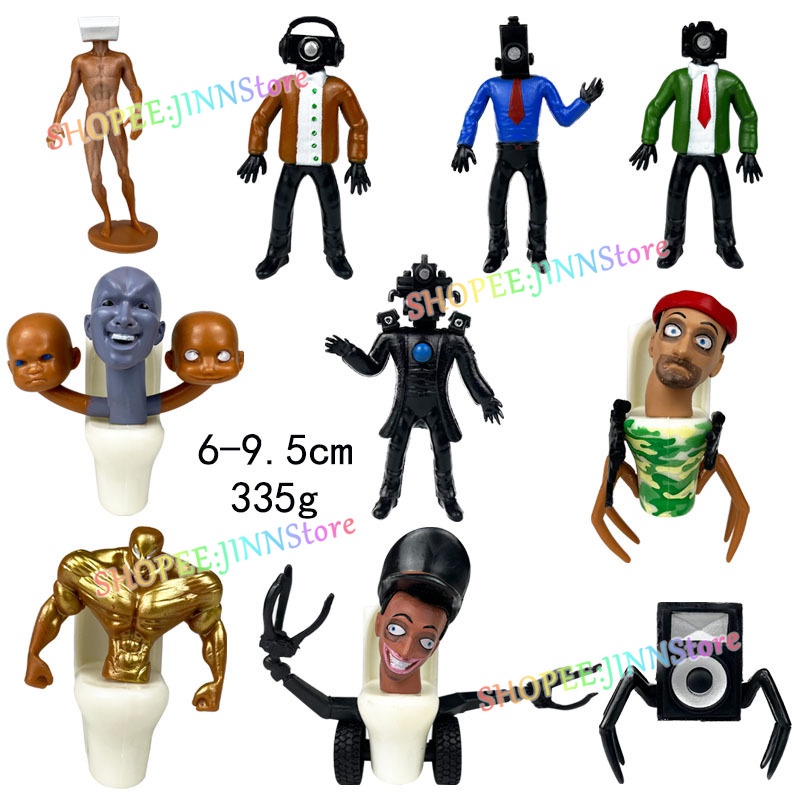 - Jn - skibidi Mô Hình Nhân Vật Người Đàn Ông Máy Ảnh tv Bằng pvc Trang Trí