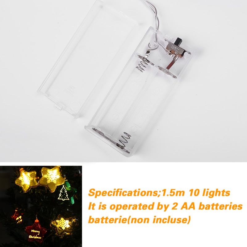 Dây Đèn led Hình Bông Tuyết / Người Tuyết Trang Trí Giáng Sinh / Năm Mới