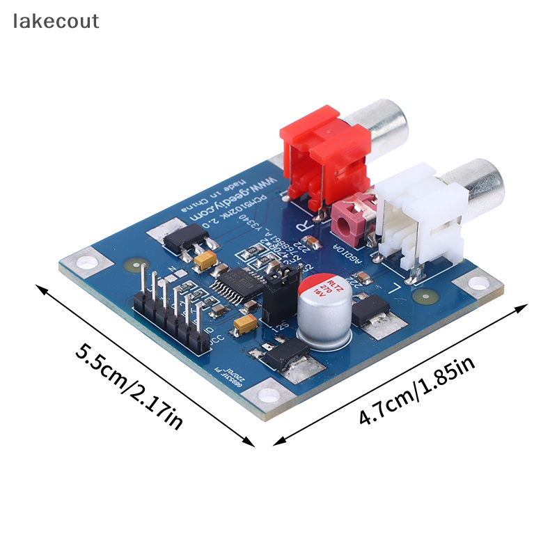Bảng Mạch Giải Mã Tai Nghe 32bit 384k pcm5102 dac i2s 3.5
