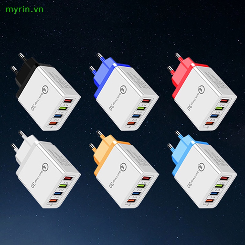 Phích Cắm Sạc Nhanh qc 3.0 4 Cổng usb