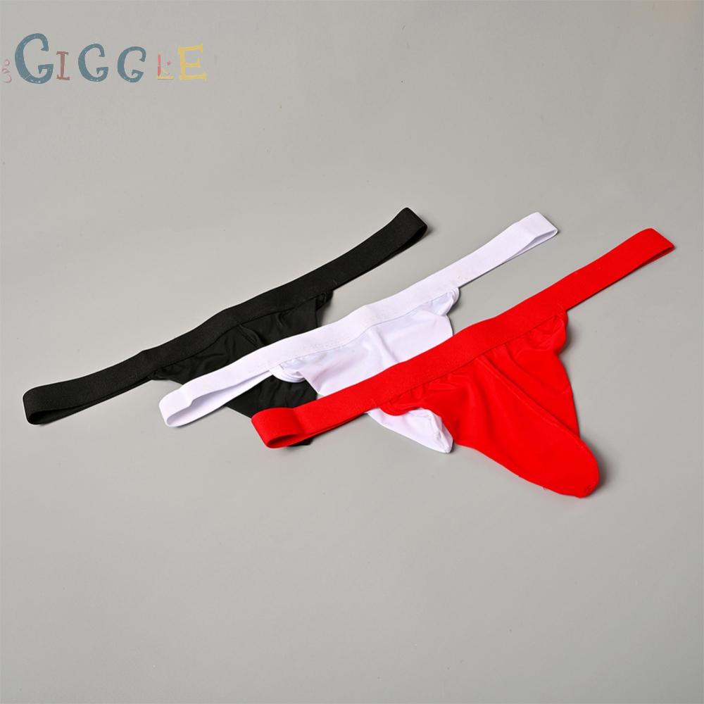 Men Sexy Stretchy Underpants Pouch Low Waist Thongs Jockstrap Underwear