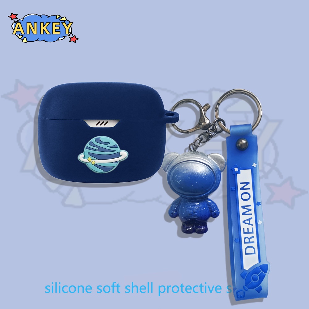 Case For Edifier TWS1 Pro 2 W220T W240TN Earphone Silicone Case Cute Astronaut Earbuds Waterproof Shockproof Soft Protective Headphone Cover Headset Skin with Hook