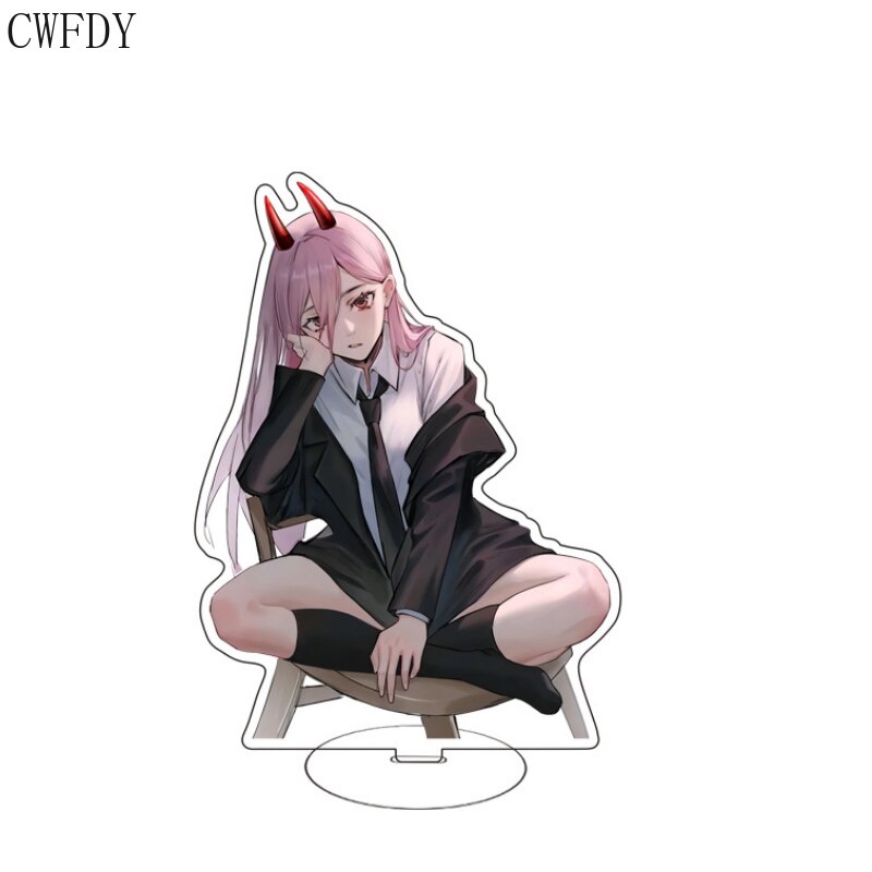 Mô hình Standee Anime Chainsaw Man Acrylic Stands Model Plate Collectible Pochita Power Makima 15CM