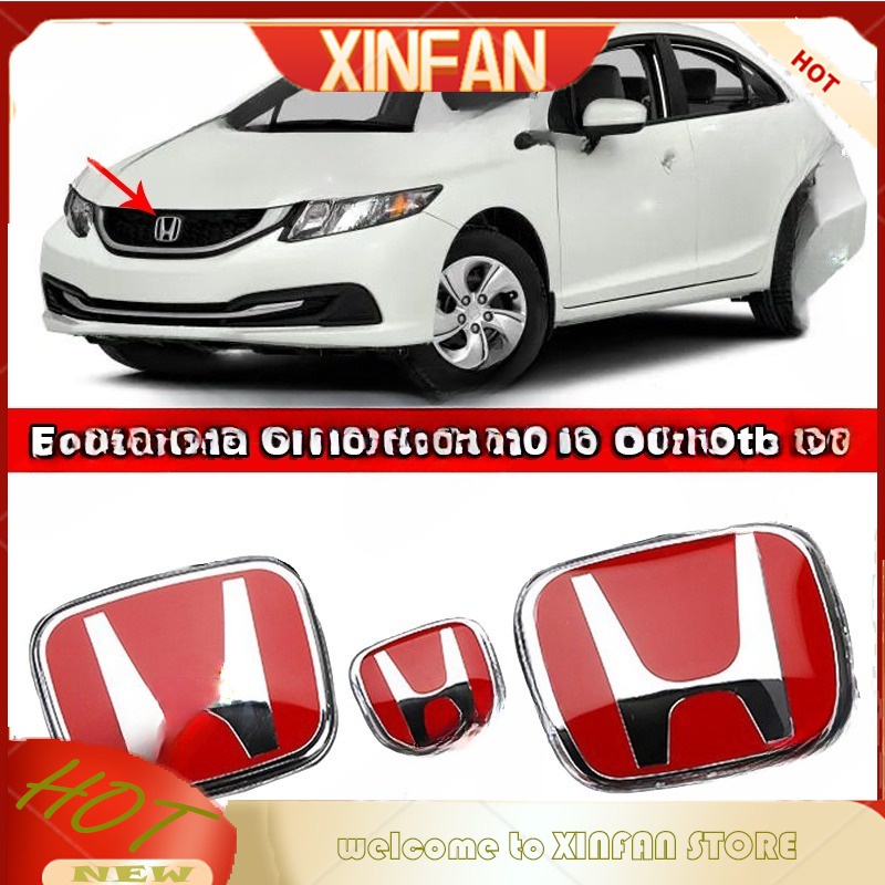 Logo 3d Bằng acrylic Trang Trí Khung Vô Lăng Xe Hơi honda civic fb 2012-2015 gen 9 g9