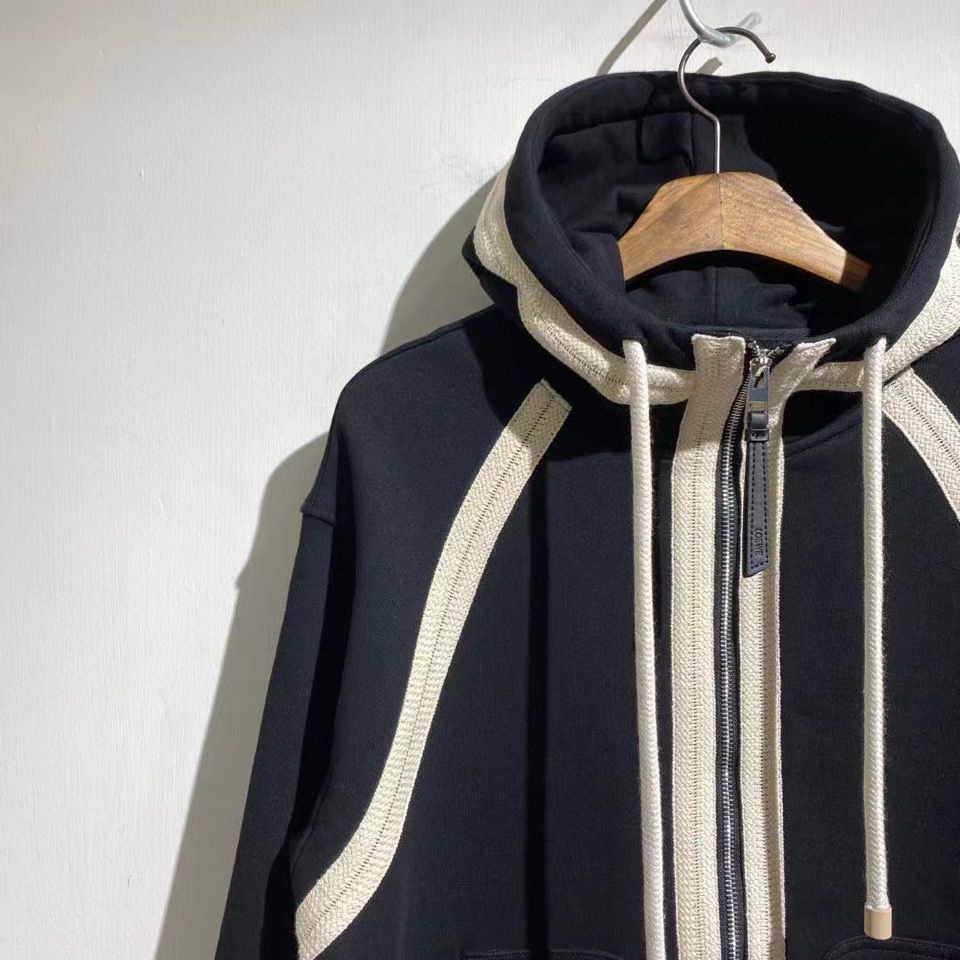 Áo hoodie Rút Dây Dáng Rộng Phong Cách Pháp Thời Trang Cho Nam