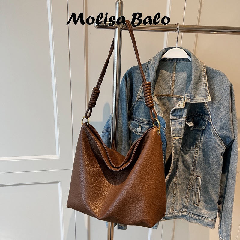 Molisa túi xách nữ túi đeo chéo kẹp nách đeo vai 2023NEW GDJ2390PUW 37Z230911
