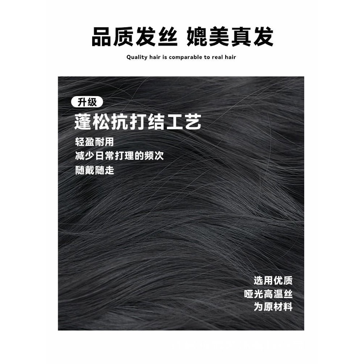 Bộ Tóc Giả Dài Xoăn Gợn Sóng Tự Nhiên Màu gradient Thời Trang