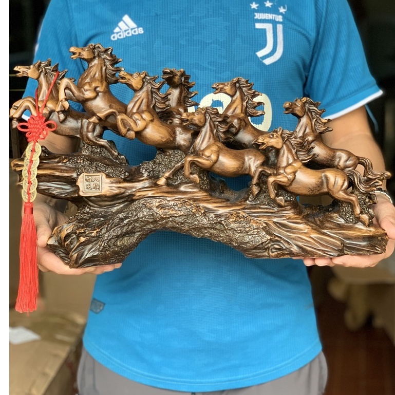 Tượng Gỗ Mã Đáo Thành Công Kích Thước 50*15*30cm Nặng 4,5kg