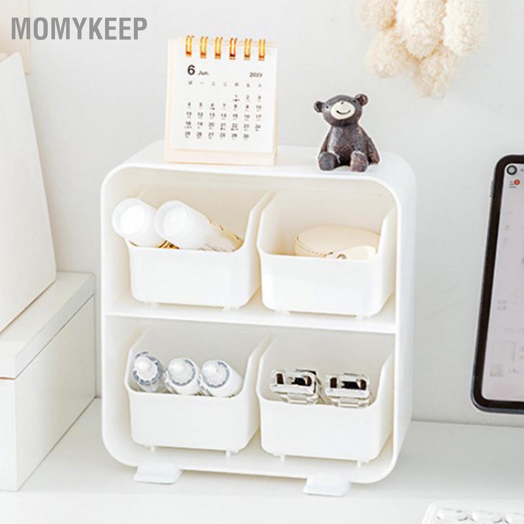 MOMYKEEP Ngăn kéo để bàn Sắp xếp nhiều ngăn Lưu trữ lớp Văn phòng phẩm Hộp lưu mỹ cho ký túc xá tại nhà