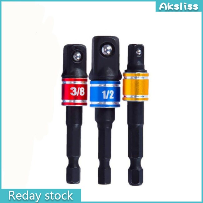 Set 3 Đầu Mũi Khoan Mở Rộng 1 / 4 "3 / 8" 1 / 2 "bits