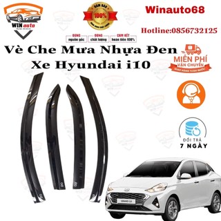 Vè Che Mưa Xe Hyundai i10 2014 - 2021, 2024 Bản Sedan - Hatchback nhựa đen