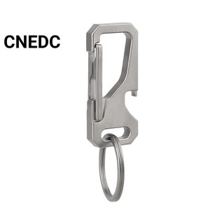 Móc khóa bằng hợp kim titan kèm dụng cụ mở nắp chai thời trang