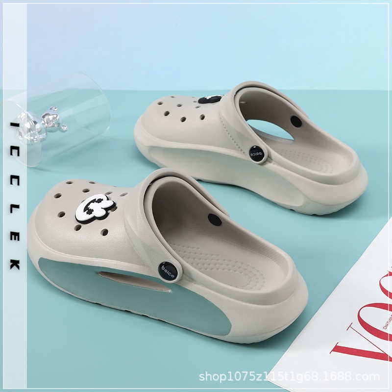 ICCLEK  dép sandal nữ giày sandal nữ dép đế cao đi biển  Đế chống trơn trượt Thoải mái Êm ái Thời trang FDL239162C37Z230915