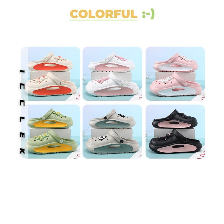 ICCLEK  dép sandal nữ giày sandal nữ dép đế cao đi biển  Đế chống trơn trượt Thoải mái Êm ái Thời trang FDL239162C37Z230915