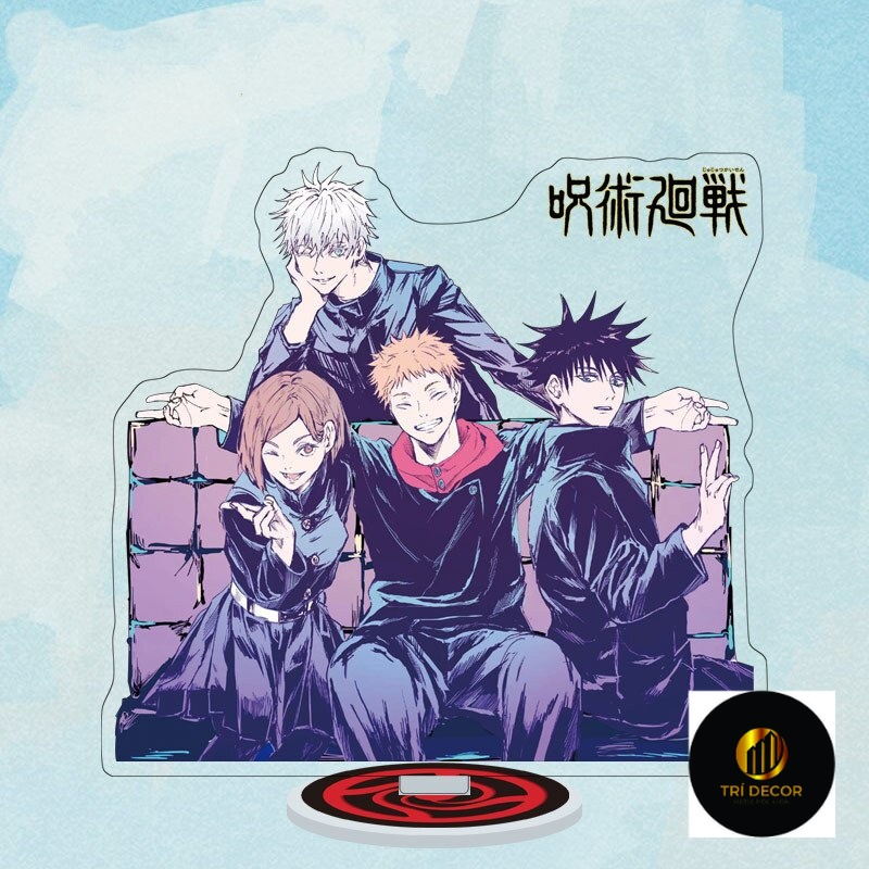 Mô Hình Standee Anime Jujutsu Kaisen Nhân Vật Gojo Satoru Itadori Yuji Chất liệu Acrylic trang trí bàn học bàn làm việc