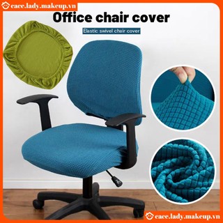 Bàn máy tính văn phòng bọc ghế ghế chia dạng bắp lông cừu mẫu bọc ghế xoay co giãn