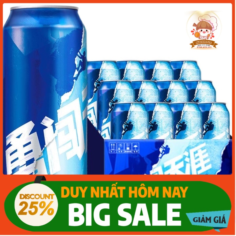 Bông tuyết dũng cảm Bia 8% 330ml/500ml Full Box Bia Lager ủ nguyên chất Bao bì mới và cũ Ngẫu nhiên