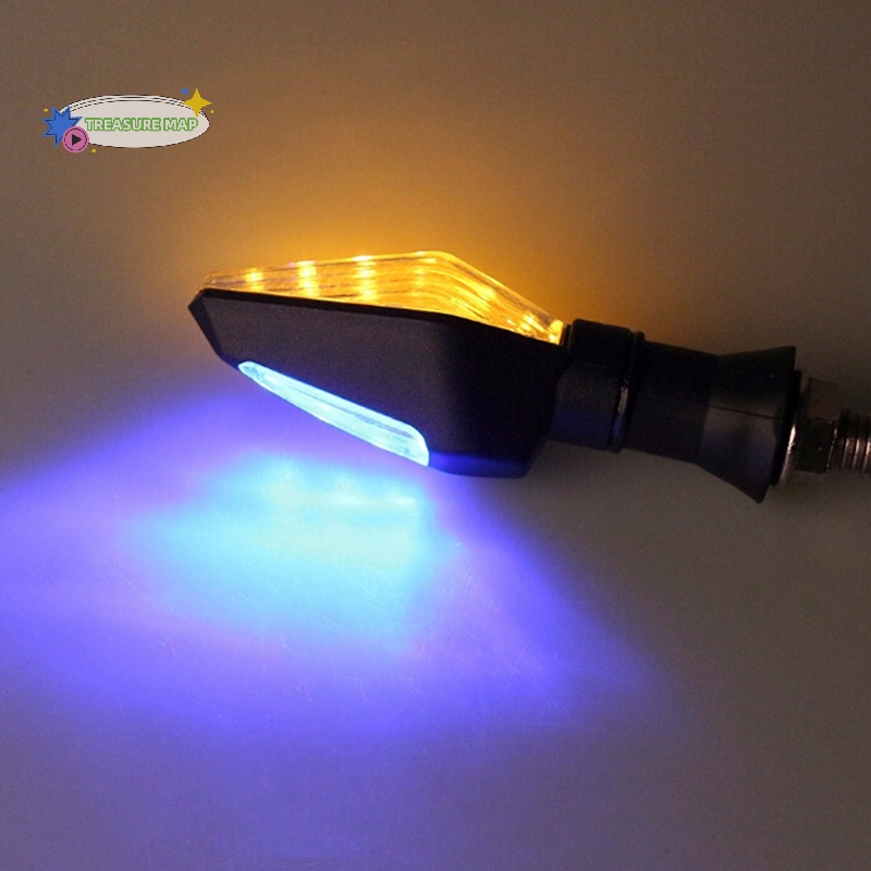 Đèn Xi Nhan 12 Bóng Led Màu Xanh Lam + Hổ Phách Thông Dụng Cho Xe Máy