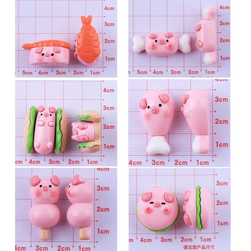 Móc Khóa Hình Heo Bằng Hợp Kim acrylic