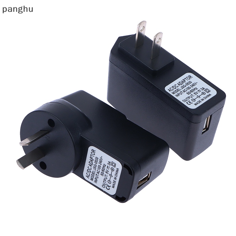 1 Cục Sạc Chuyển Đổi Nguồn Điện usb 5v 3a 100~240v ac dc 5v 3a Phích Cắm eu us au uk Tiện Dụng