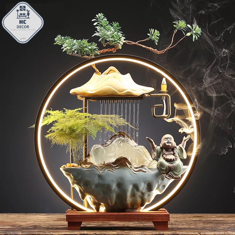 Nước Chảy May Mắn Trang Trí Bàn Trà Nước Lưu Thông Phòng Khách SẴN HÀNG