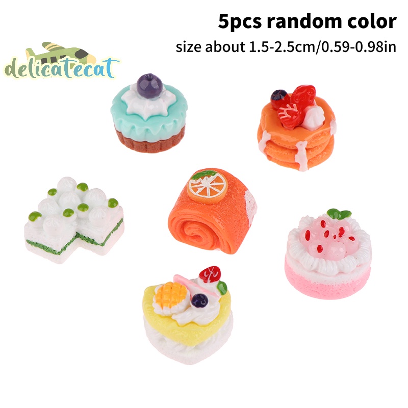 Set 5 Bánh Kem mini Trang Trí Nhà Búp Bê