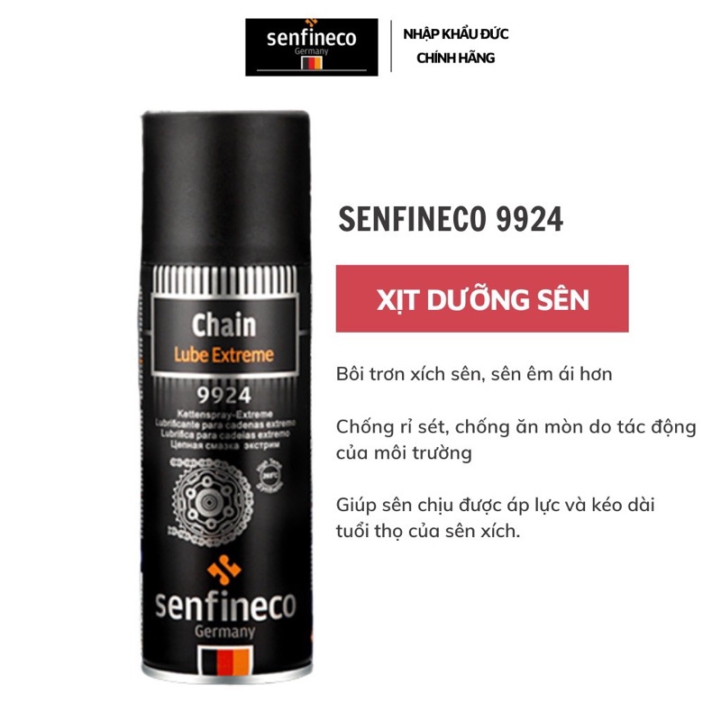 Chai Dưỡng Sên Senfineco 9924 Mỡ bò xanh Cao Cấp ĐỨC