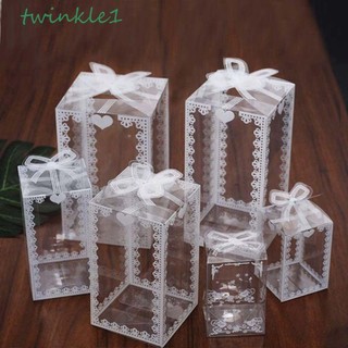 Set 10 Hộp Đựng Kẹo / Bánh Sô Cô La Trong Suốt