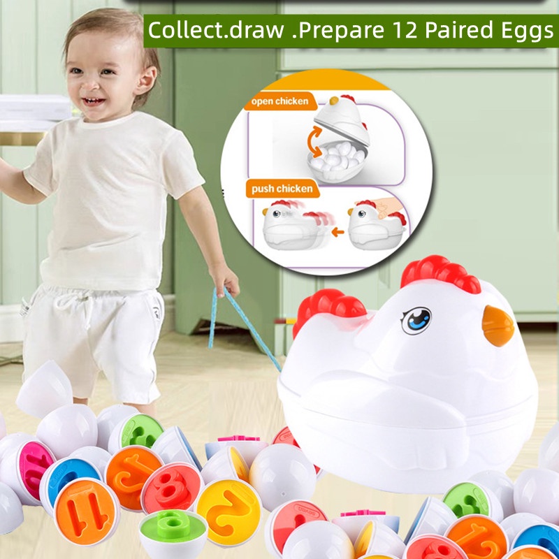 Set 12 Quả Trứng Đồ Chơi Thông Minh Cho Bé