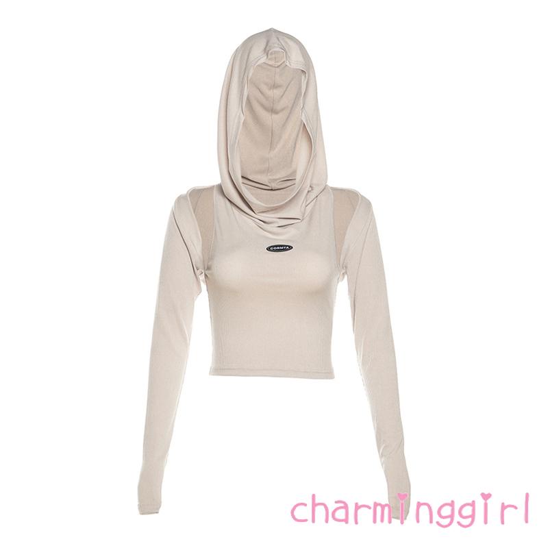 Set Áo Croptop Sát Nách Có Nón + Quần Dài Thời Trang Nữ