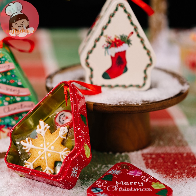 Yanca Hũ Đựng Kẹo / Bánh Quy / Socola / Bánh Quy Giáng Sinh Trang Trí Lễ Kỷ Niệm vn