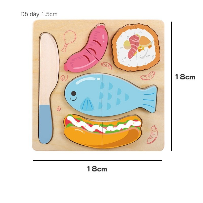 Bộ Đồ Chơi Cắt Trái Cây Bằng Gỗ Cho Bé