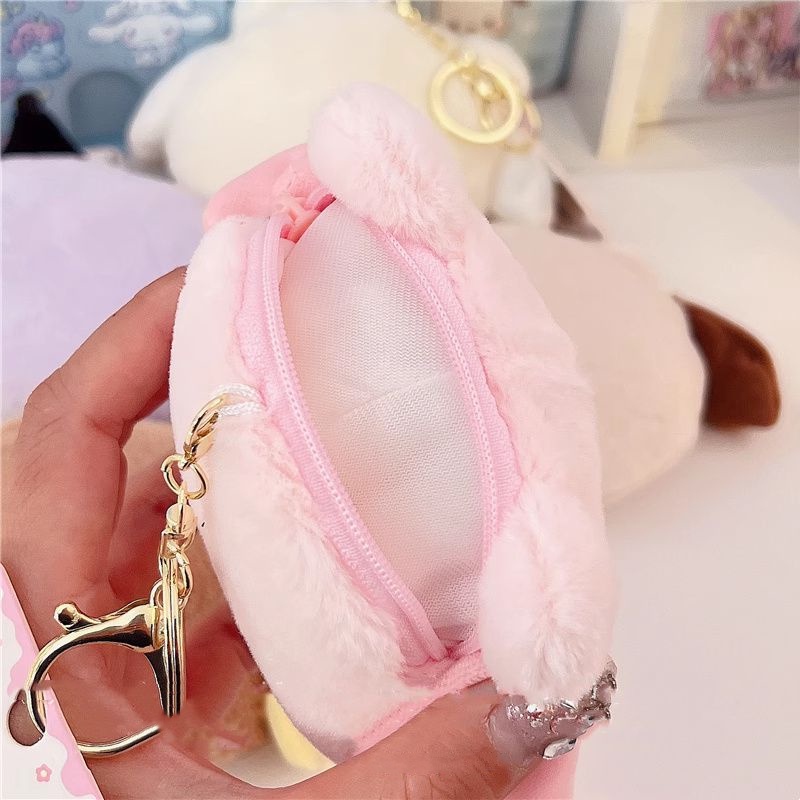 Dễ Thương Móc Khóa Hình Búp Bê Nhồi Bông sanrio melody Đáng Yêu