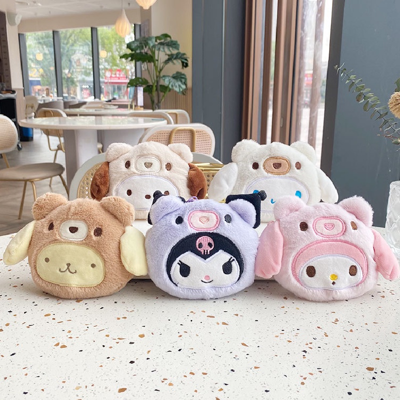 Dễ Thương Móc Khóa Hình Búp Bê Nhồi Bông sanrio melody Đáng Yêu
