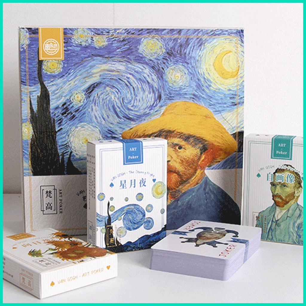 Bộ Thẻ Bài poker Nghệ Thuật Của Họa Sĩ van gogh