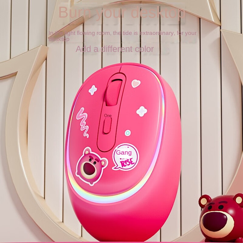 Chuột Không Dây Kết Nối Bluetooth Hình Disney Lotso Dễ Thương Cho Máy Tính Bảng / Laptop
