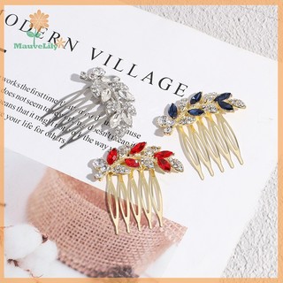 LILY Thời Trang Đơn Giản Kim Cương Giả Lược Tóc Vintage Pha Lê Sáng Bóng Kẹp Tóc Cho Phụ Kiện Tóc Cưới Mũ uuu