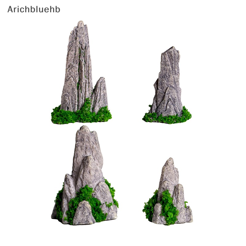 Tượng Đá Núi mini resin Thủ Công Sáng Tạo Trang Trí Bể Cá / Phong Cảnh