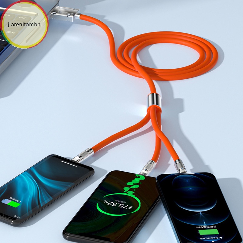 Dây Cáp Sạc micro usb / type-c 100 / 120w 3 Trong 1 120cm Chuyên Dụng Cho xiaomi huawei samsung vn