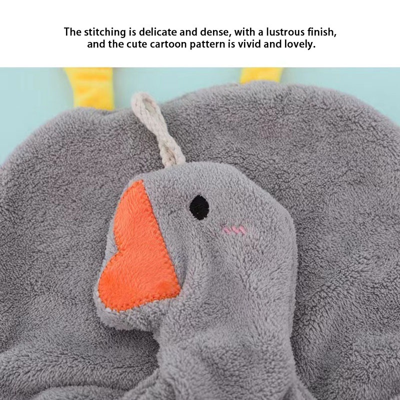 Khăn Lau Tay 2 Lớp Siêu Thấm Hút Hình Cá Ngựa Dễ Thương