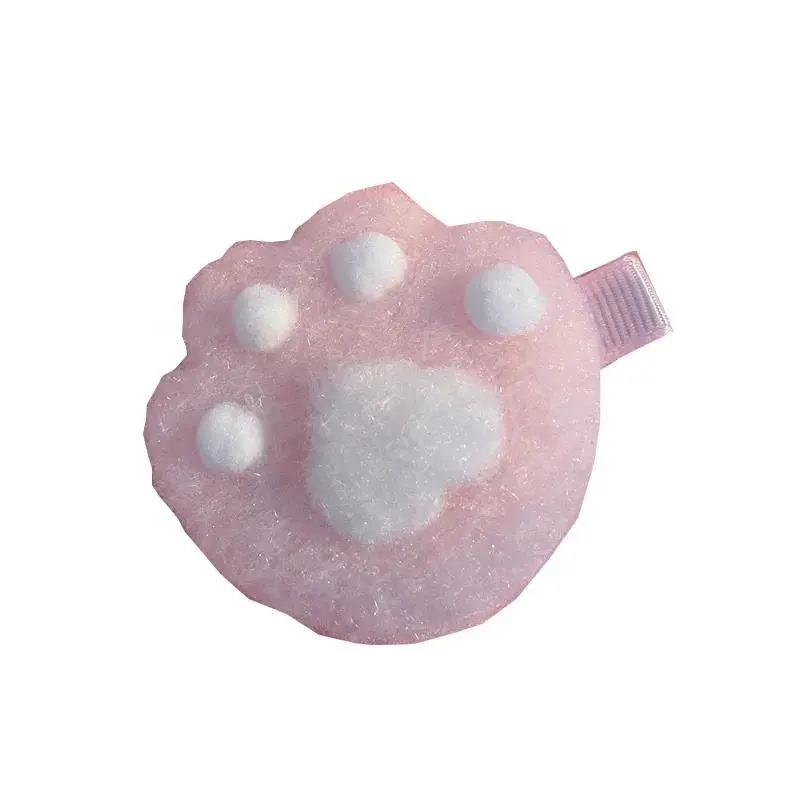 Kẹp Tóc Hình Chân Mèo Màu Hồng Dễ Thương Cho Nữ