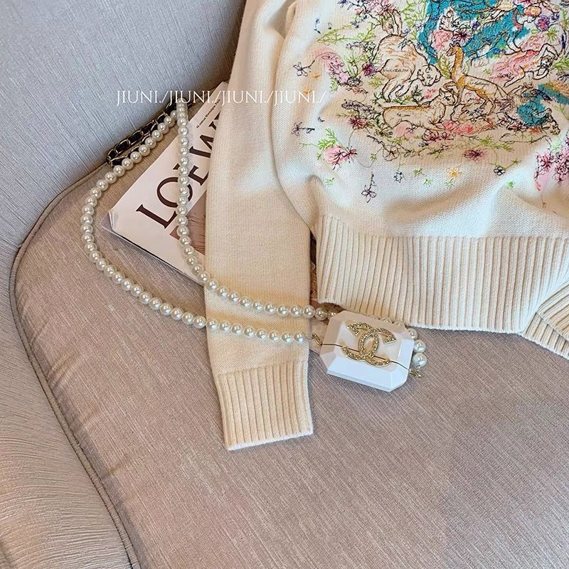 Áo sweater Cổ Tròn Tay Dài Thêu Họa Tiết Nhiều Màu Sắc Thời Trang Mùa Thu Mới Cho Nữ
