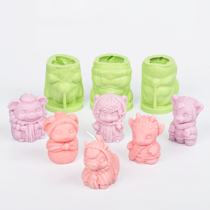 Khuôn silicone Làm Bánh 12 Cung Hoàng Đạo 6 Lỗ